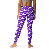 razel™ Purple Hearted Motif Leggings