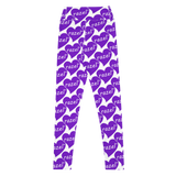 razel™ Purple Hearted Motif Leggings