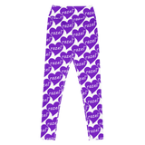 razel™ Purple Hearted Motif Leggings