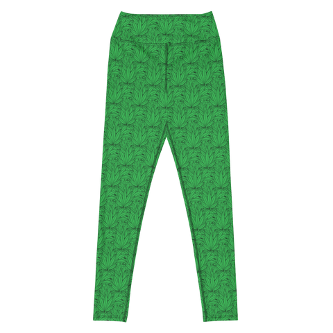 Marijuana Tree Star Motif Leggings