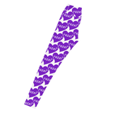 razel™ Purple Hearted Motif Leggings