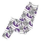 Purp Gang Double Cup Motif Leggings