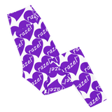 razel™ Purple Hearted Motif Leggings