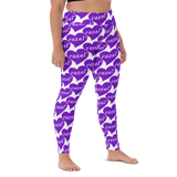 razel™ Purple Hearted Motif Leggings