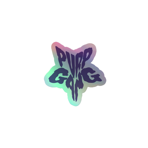 Purp Gang Rock Star Holographic Sticker