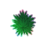 Marijuana Tree Star Holographic Sticker