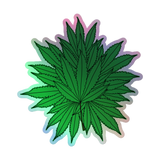 Marijuana Tree Star Holographic Sticker