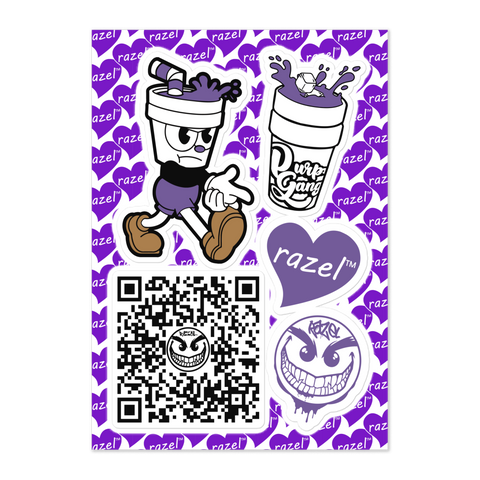 razel™ Purp Bundle Sticker Sheet