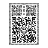 razel™ Face QR Code Sticker Sheet