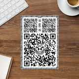 razel™ Face QR Code Sticker Sheet