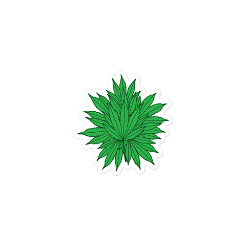 Marijuana Tree Star Sticker