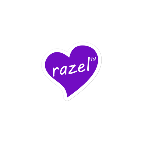 razel™ Purple Hearted Sticker