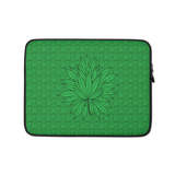 Marijuana Tree Star Motif Laptop Sleeve