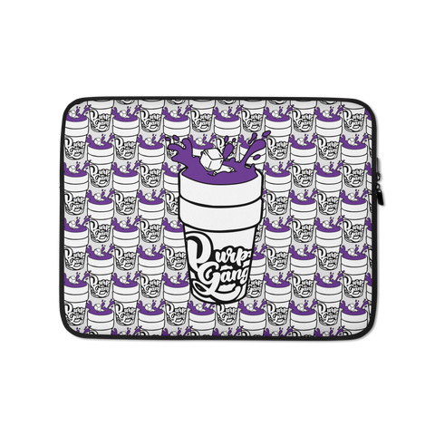 Purp Gang Double Cup Motif Laptop Sleeve