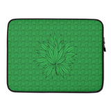 Marijuana Tree Star Motif Laptop Sleeve