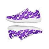 razel™ Purple Hearted Motif Sneakers