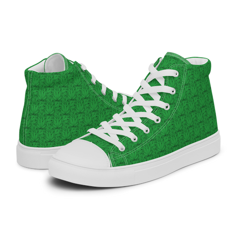 Marijuana Tree Star Motif High Top Chucks