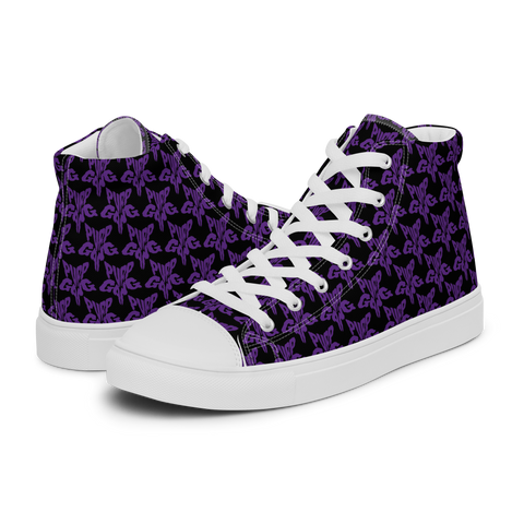 Purp Gang Rock Star Motif High Top Chucks