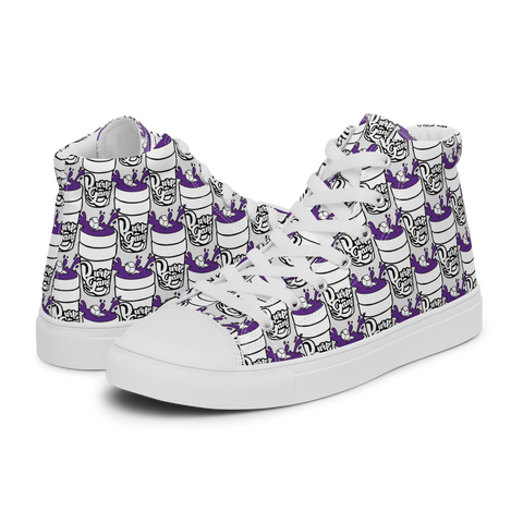 Purp Gang Double Cup Motif High Top Chucks