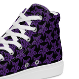 Purp Gang Rock Star Motif High Top Chucks