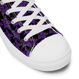 Purp Gang Rock Star Motif High Top Chucks