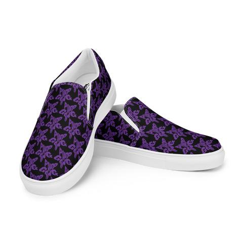 Purp Gang Rock Star Motif Slip-Ons