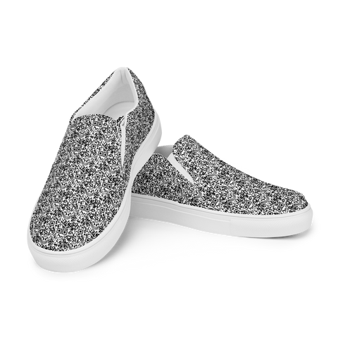 razel™ Face QR Code Motif Slip-Ons