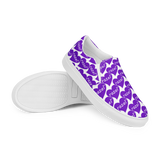 razel™ Purple Hearted Motif Slip-Ons