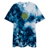 Marijuana Tree Star Oversized Tye-Dye T-Shirt