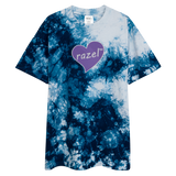 razel™ Purple Hearted Oversized Tie-Dye T-Shirt