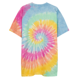 Marijuana Tree Star Oversized Tye-Dye T-Shirt