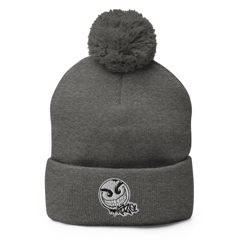 razel™ Gang Drip Face Pom-Pom Beanie