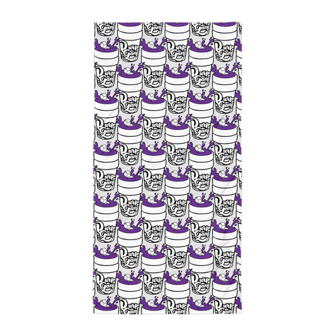 Purp Gang Double Cup Motif Towel