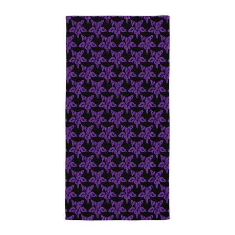 Purp Gang Rock Star Motif Towel