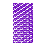 razel™ Purple Hearted Motif Towel