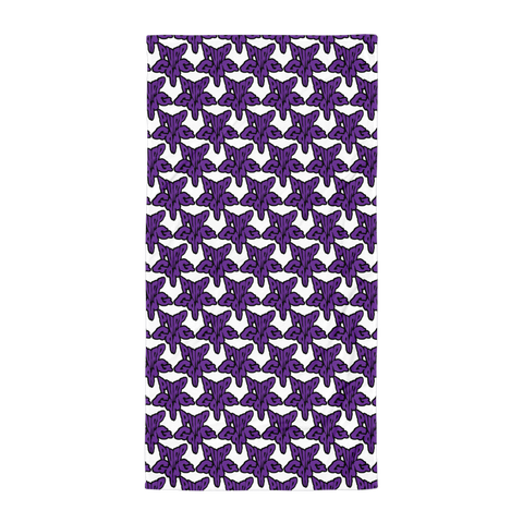 Purp Gang Rock Star Motif Towel