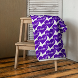 razel™ Purple Hearted Motif Towel