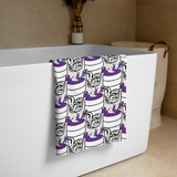 Purp Gang Double Cup Motif Towel