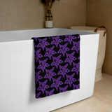 Purp Gang Rock Star Motif Towel