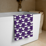 Purp Gang Rock Star Motif Towel