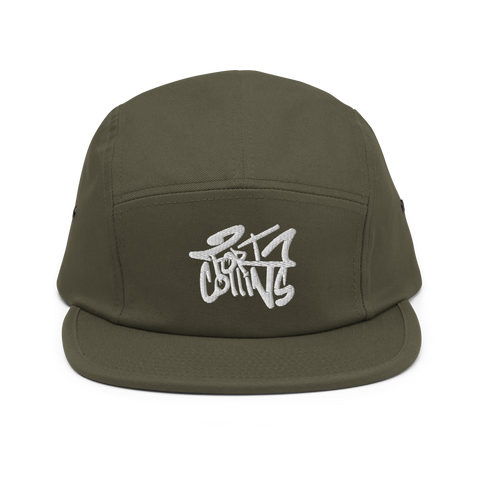 White Fort Collins 5 Panel Cap