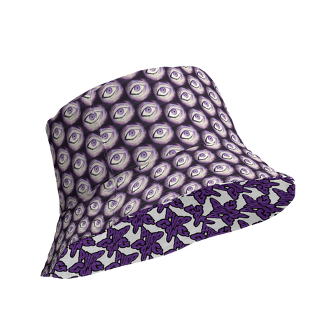 Purp Gang Rock Star / Thousand Eyes of razel™ Motif Bucket Hat (Reversible)