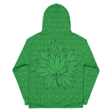 Marijuana Tree Star Motif Hoodie