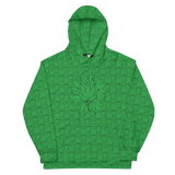 Marijuana Tree Star Motif Hoodie