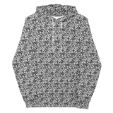 razel™ Face QR Code Motif Hoodie