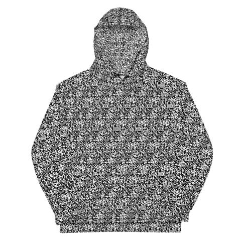 razel™ Face QR Code Motif Hoodie (Inverted)