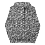 razel™ Face QR Code Motif Hoodie (Inverted)