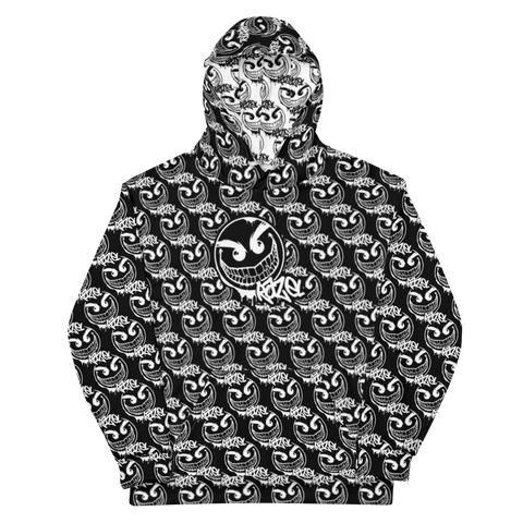 razel™ Gang Drip Face Motif Hoodie (Inverted)