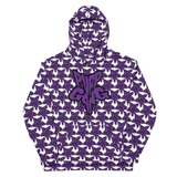 Purp Gang Rock Star Motif Hoodie