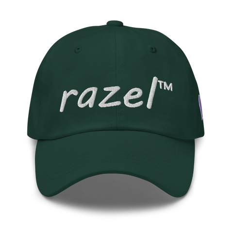 White razel™ Dad Hat